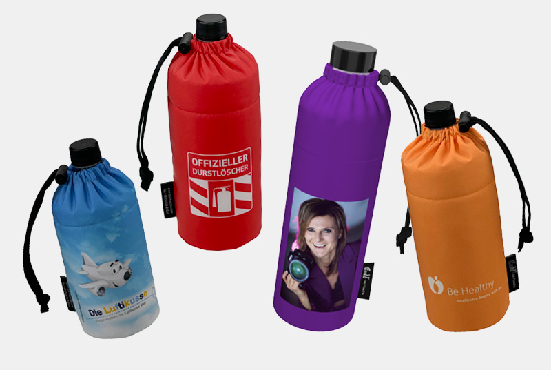 personalisierte Trinkflasche mit Digitaldruck