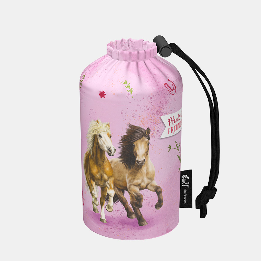 Flaschenbeutel Pferde