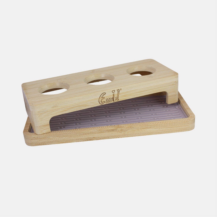 Flaschen Abtropfständer Bambus