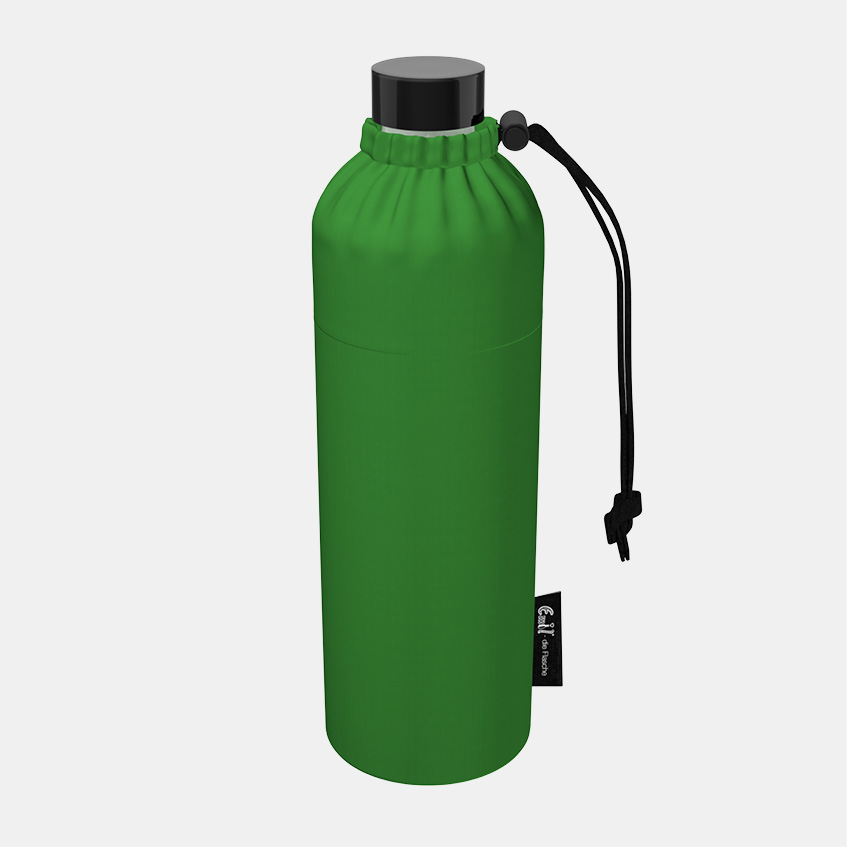 Glas Trinkflasche green