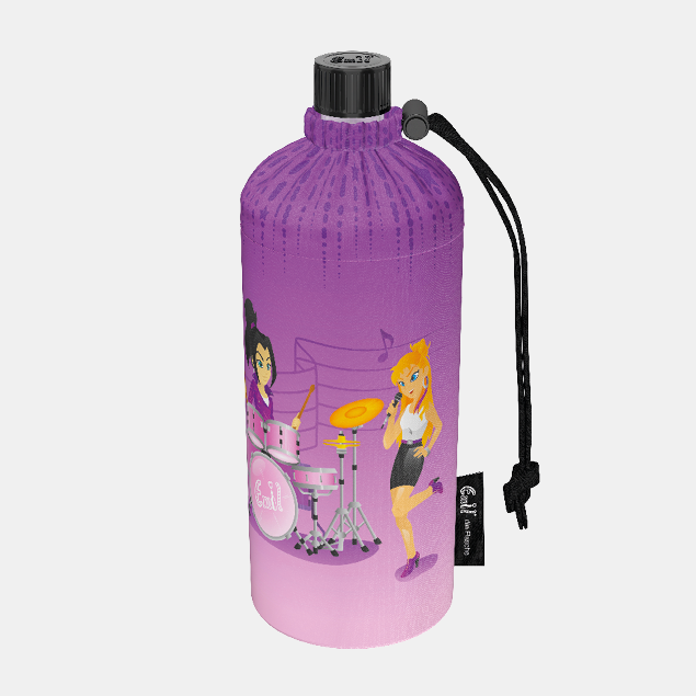 Glastrinkflasche Popstars