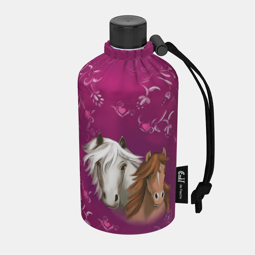 Trinkflasche Kinder Pferde