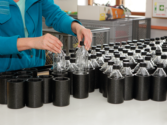 Produktion Emil Trinkflaschen