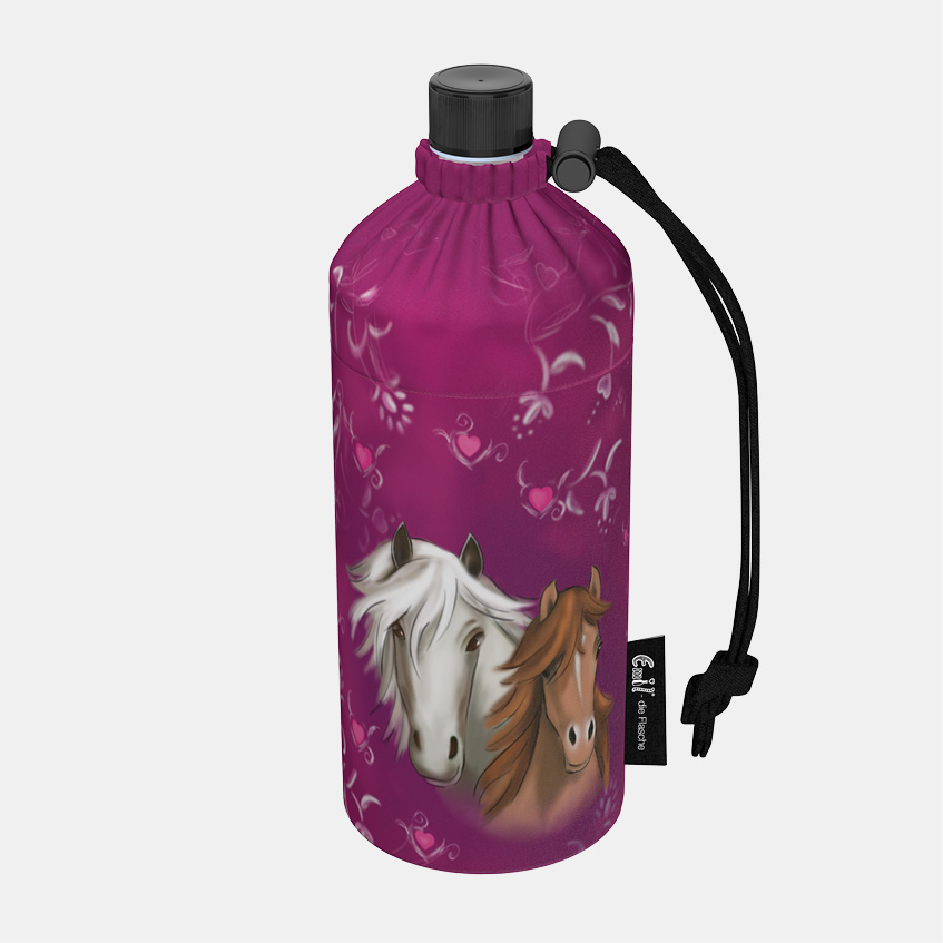Trinkflasche Kinder Pferde