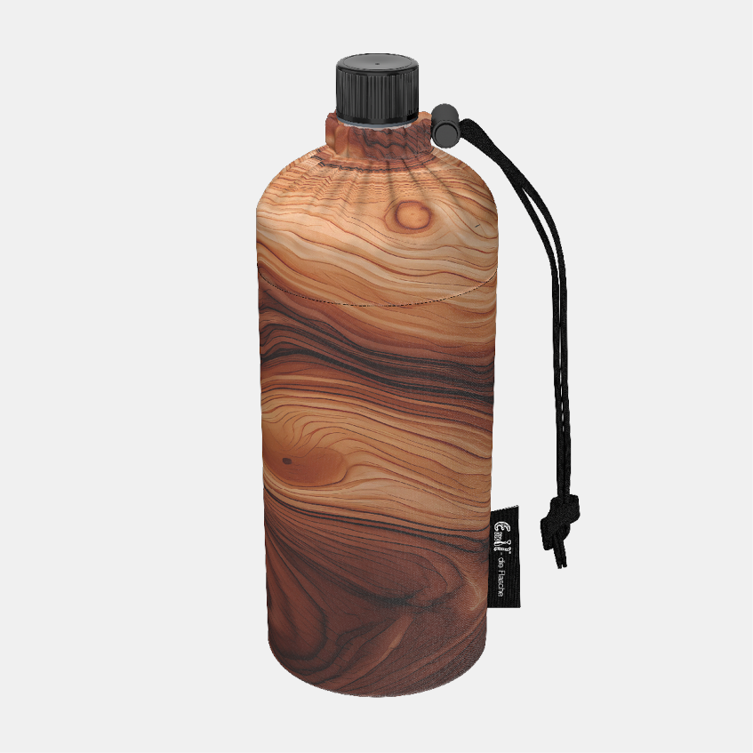 Trinkflasche Erwachsene Design Wood 0,6l