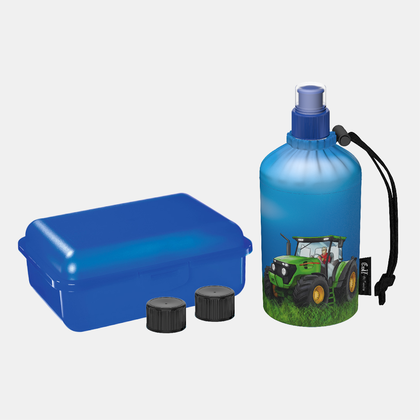 Emil Trinkflasche und Lunchbox Traktor