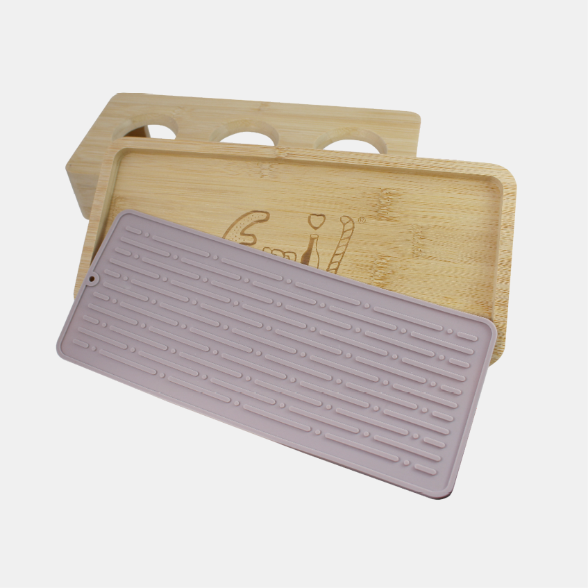 Flaschen Abtropfständer Bambus