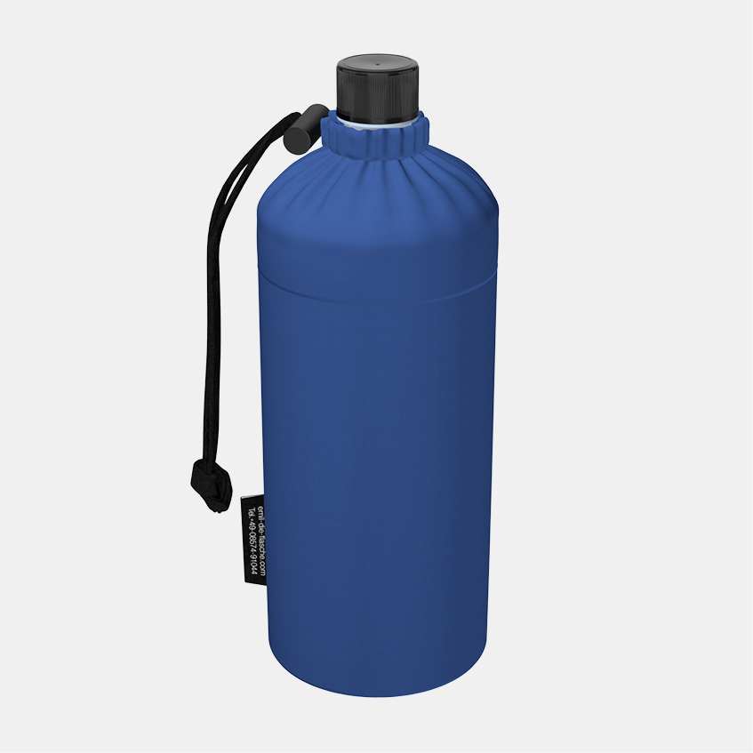 Trinkflasche Glas blau