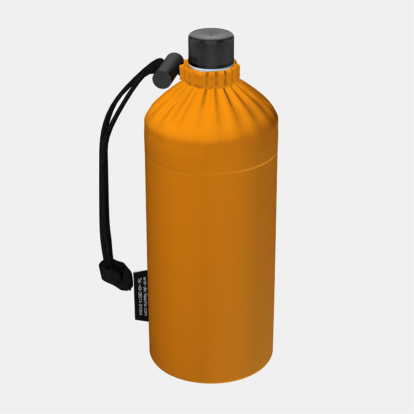 Emil Glas Trinkflasche orange