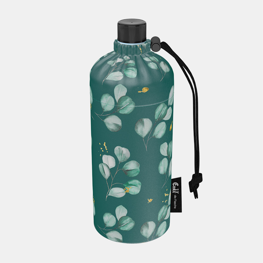 Trinkflasche Glas Eucalyptus