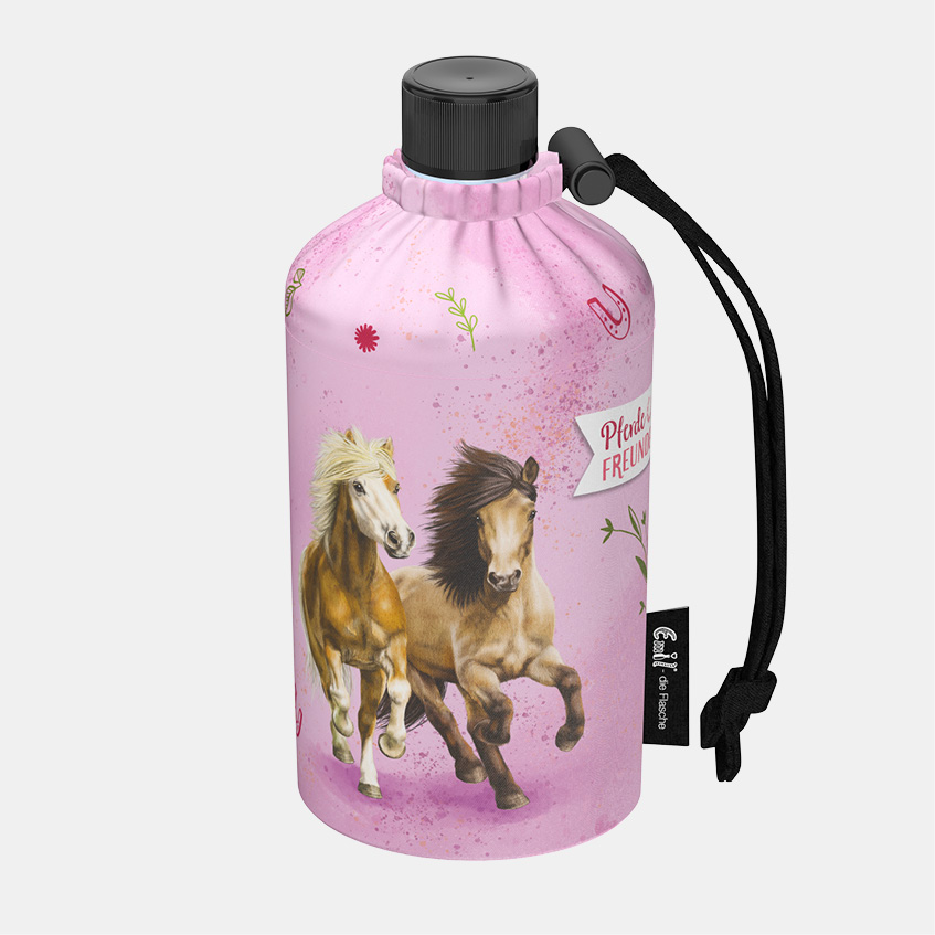Kinder Trinkflasche Pferde Motiv