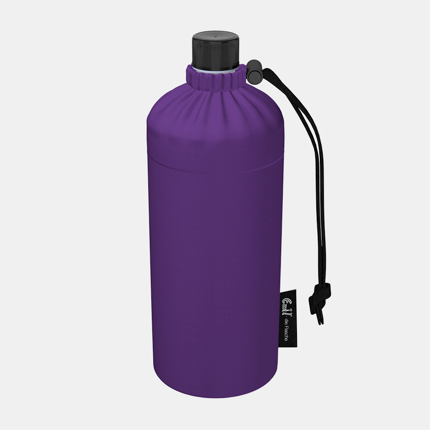 Trinkflasche Glas violett