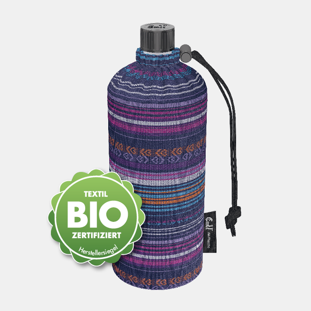 Glastrinkflasche Bio