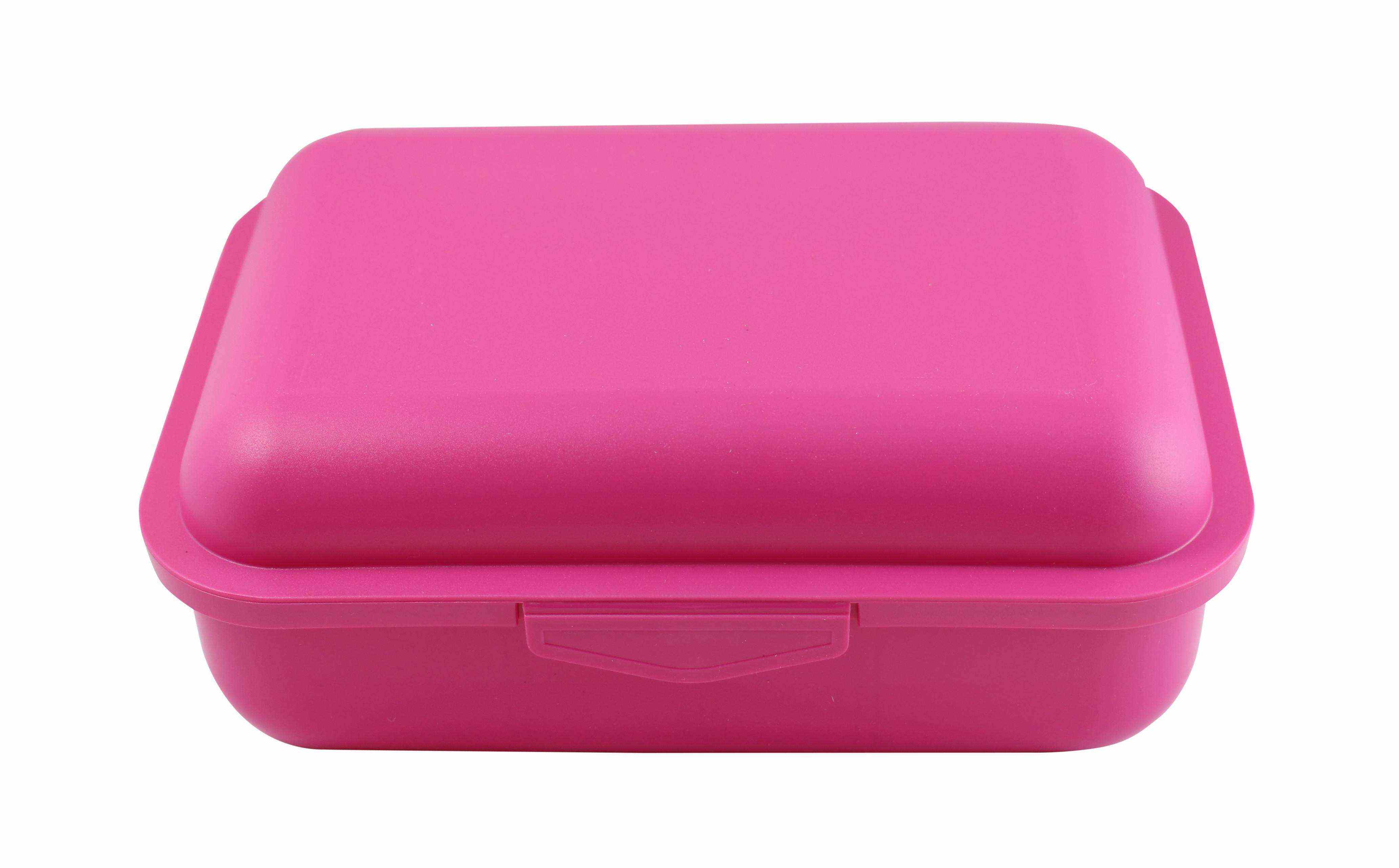Bio-Brotbox mit Trennsteg Farbe Pink