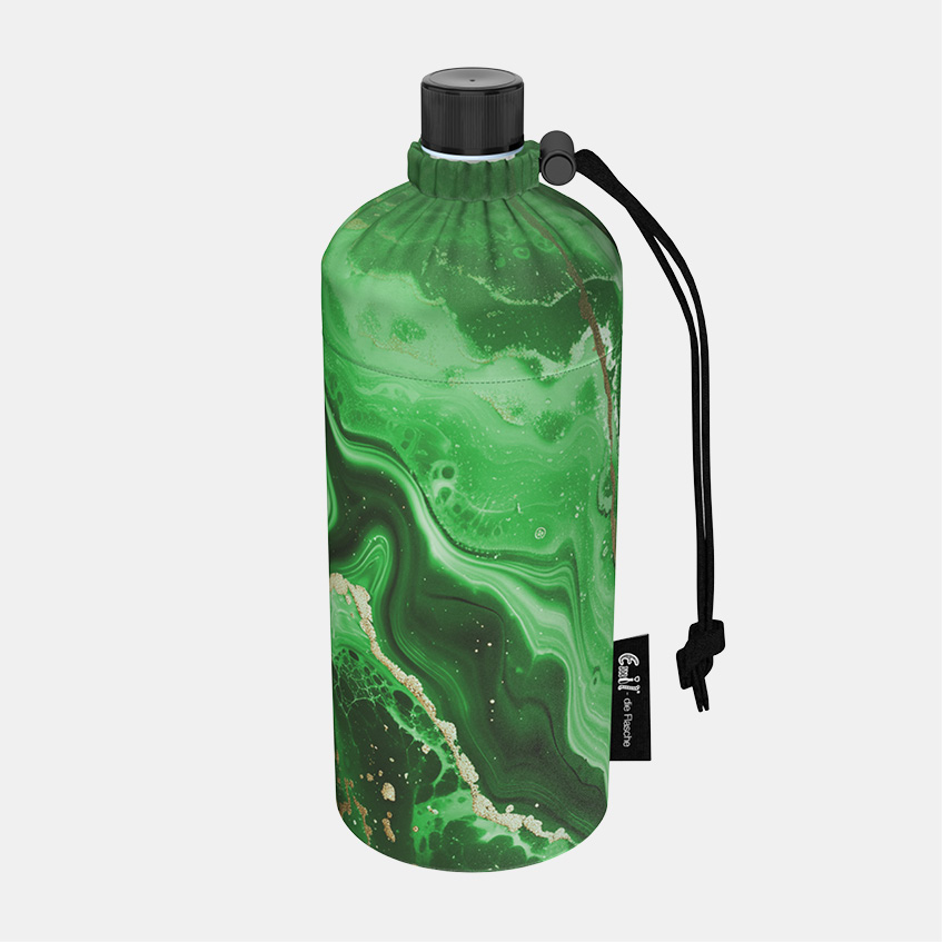 Glas Trinkflasche Marmor