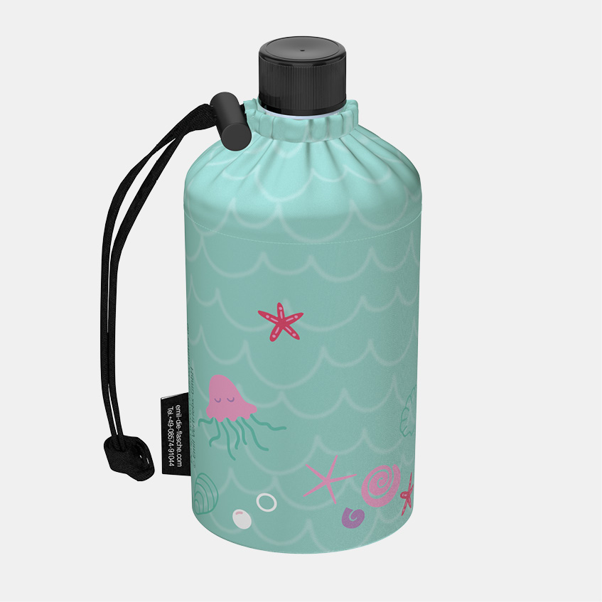 Kinder Trinkflasche Glas Meerjungfrau