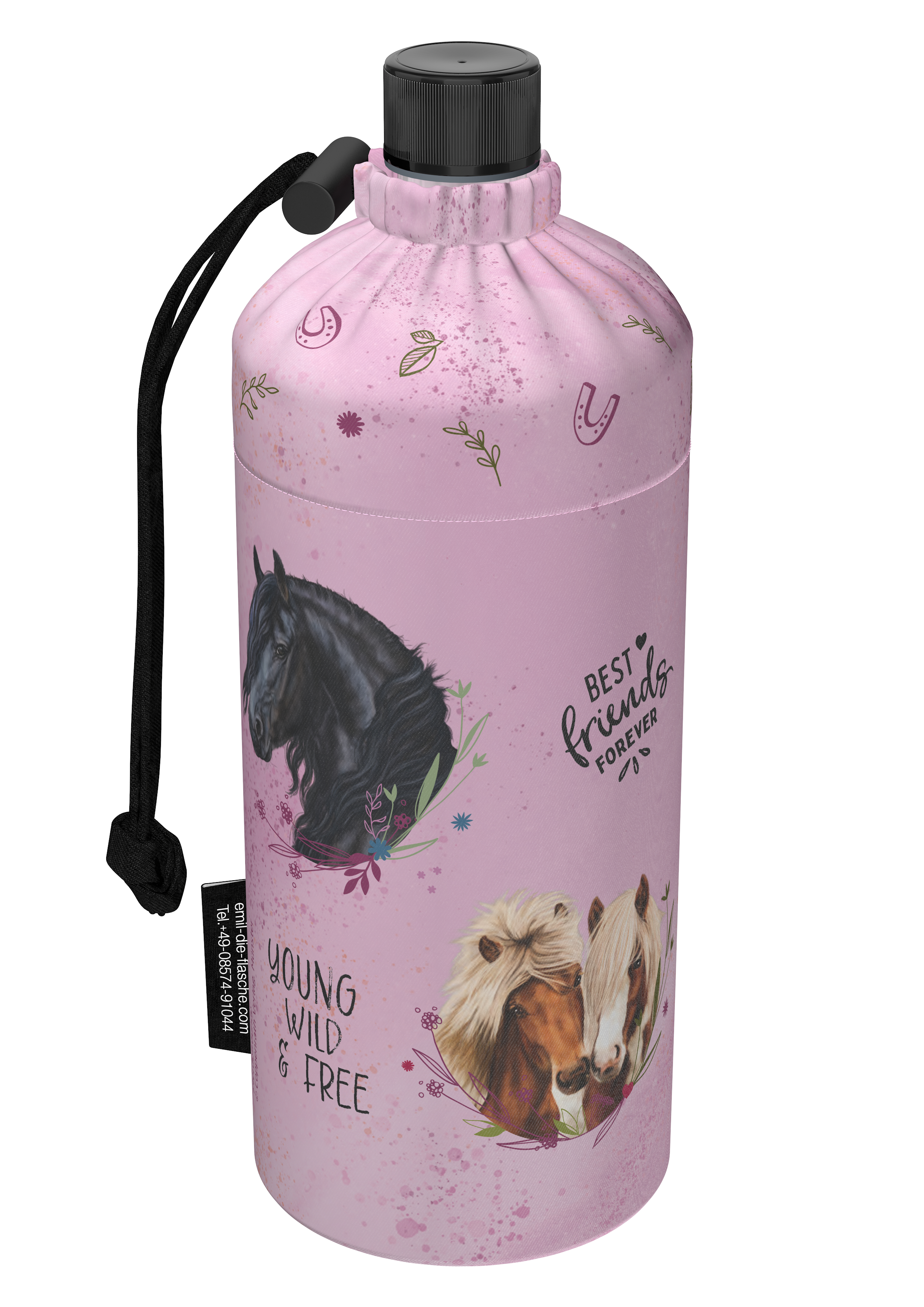 Trinkflasche Kinder Pferdefreunde