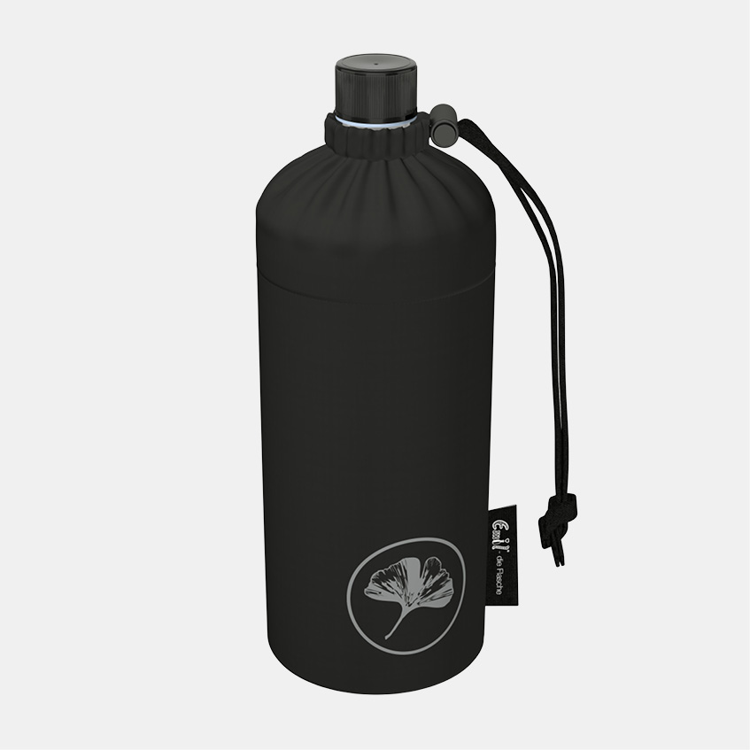 Glas Trinkflasche Ginkgo