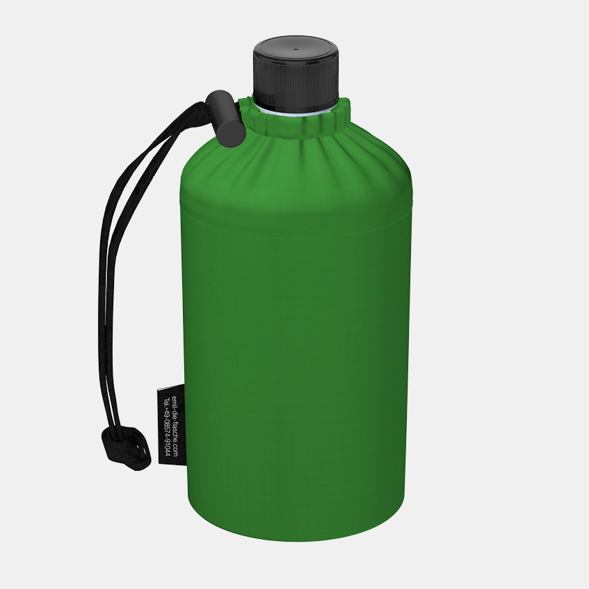 Glas Trinkflasche grün