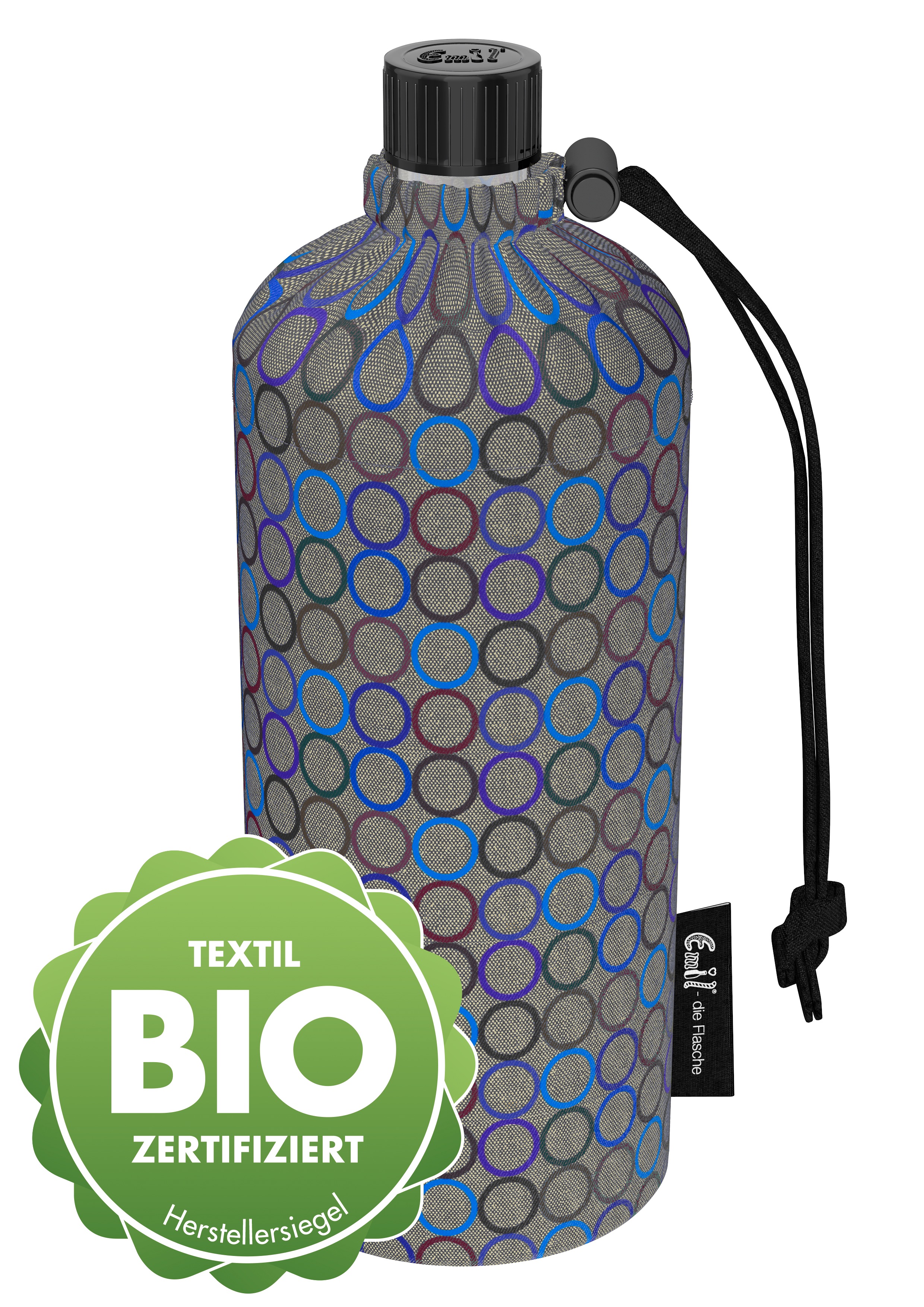 Trinkflasche Erwachsene Design Bio-Rings 0,6l