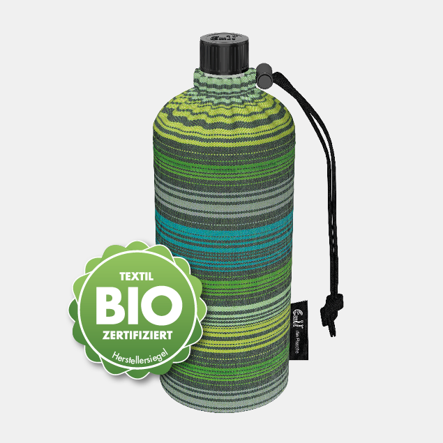 Glastrinkflasche Bio