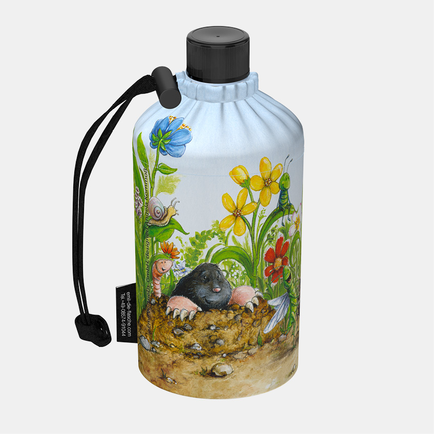 Emil Glas Trinkflasche Freunde