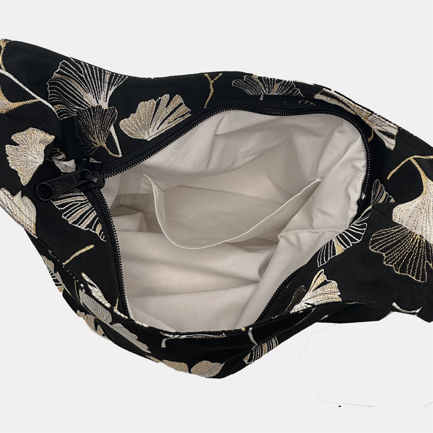 Shopper aus Baumwolle mit Zipper