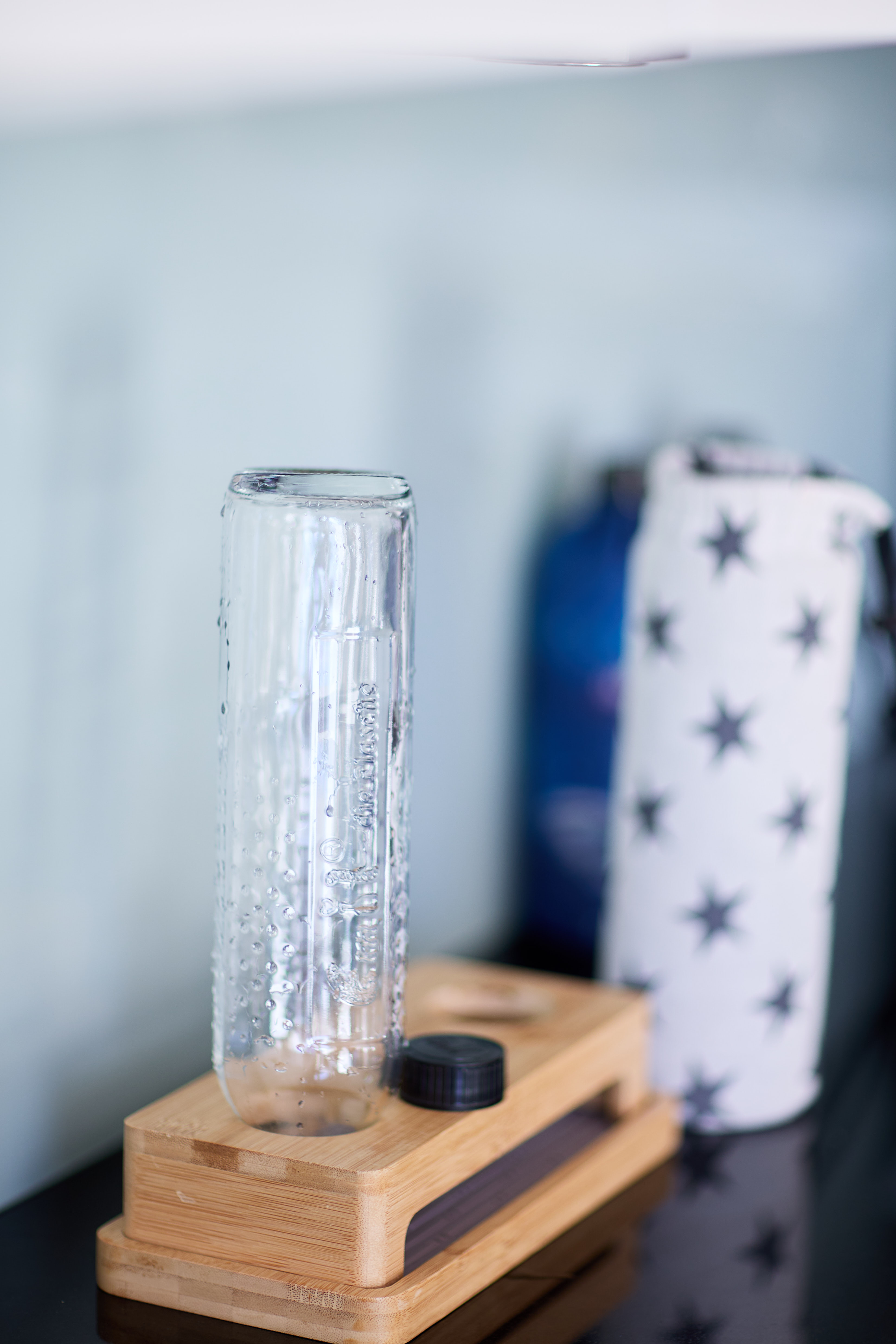 Abtropfständer für Flaschen aus Bambus