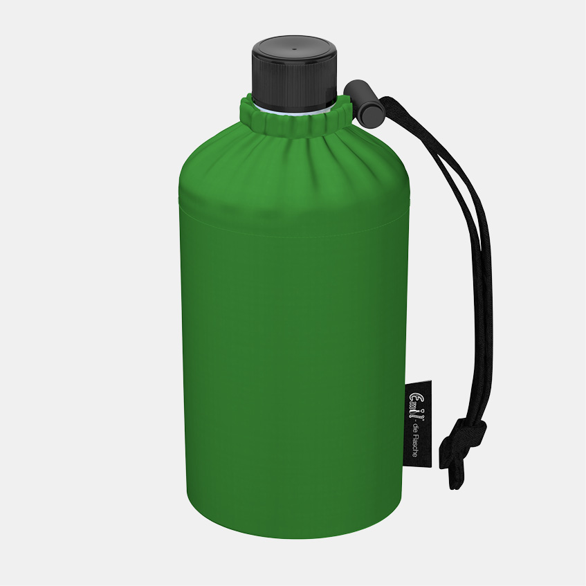 Glas Trinkflasche grün