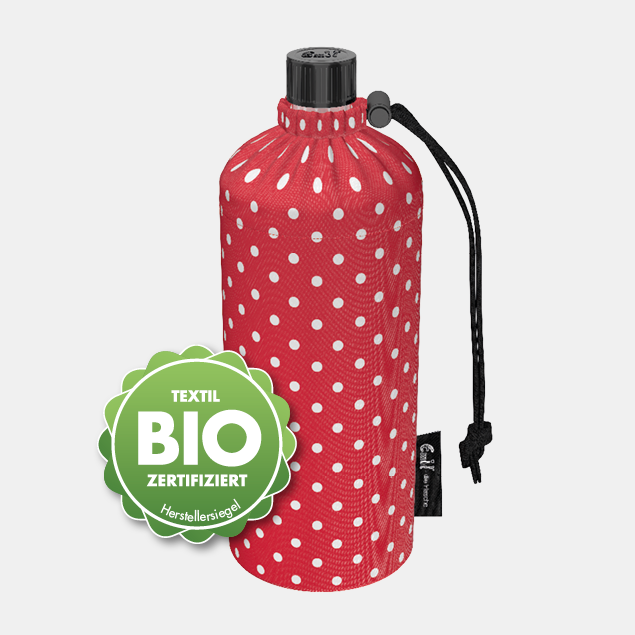 Glastrinkflasche Pünktchen