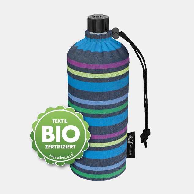 Glastrinkflasche Bio Pastello