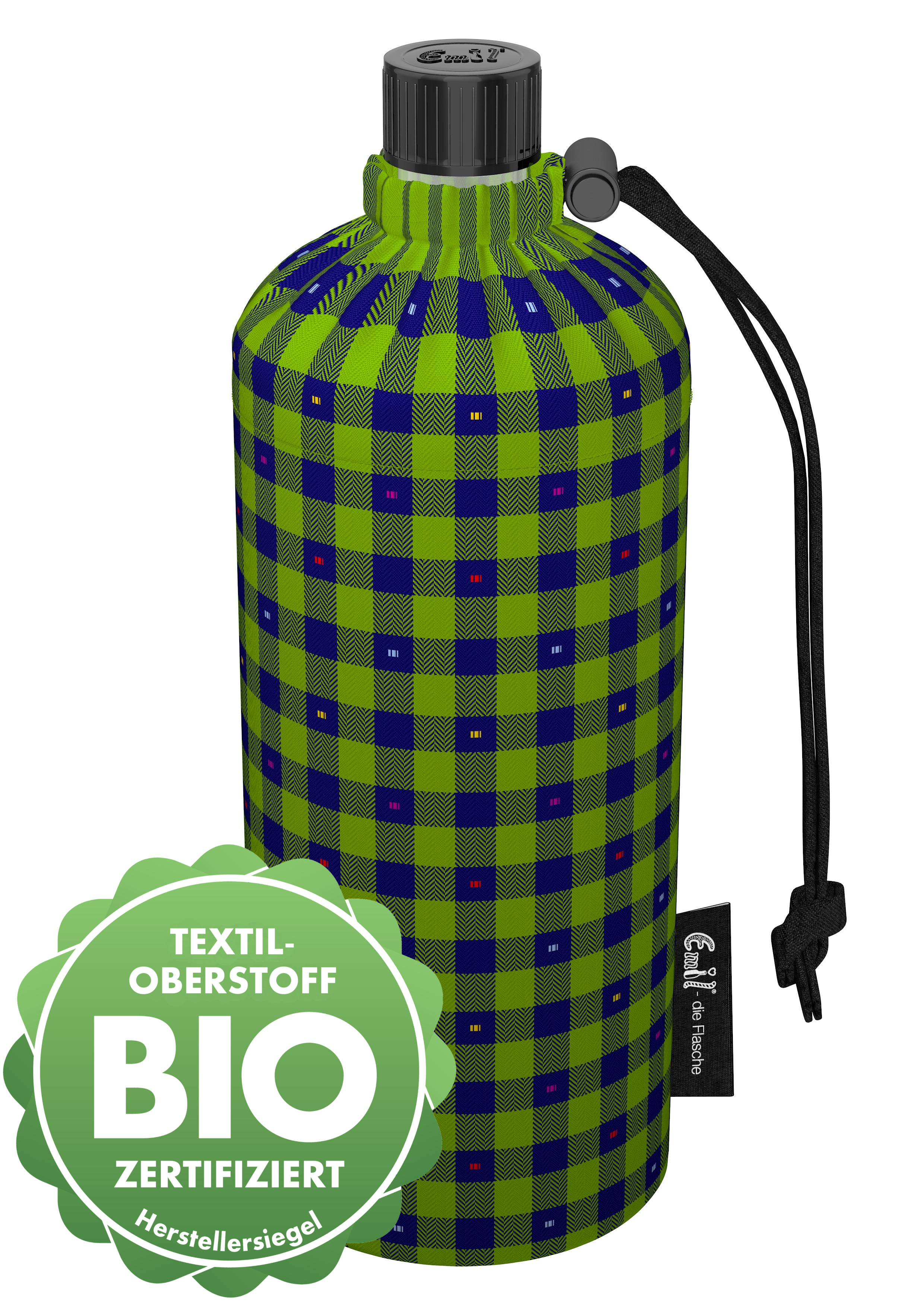 Trinkflasche Kinder Motiv Bio-Karo 0,4l