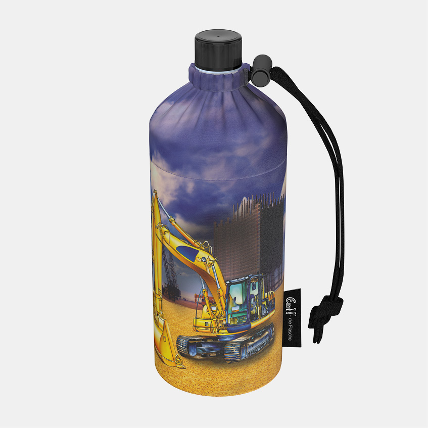 Trinkflasche Kinder Bagger