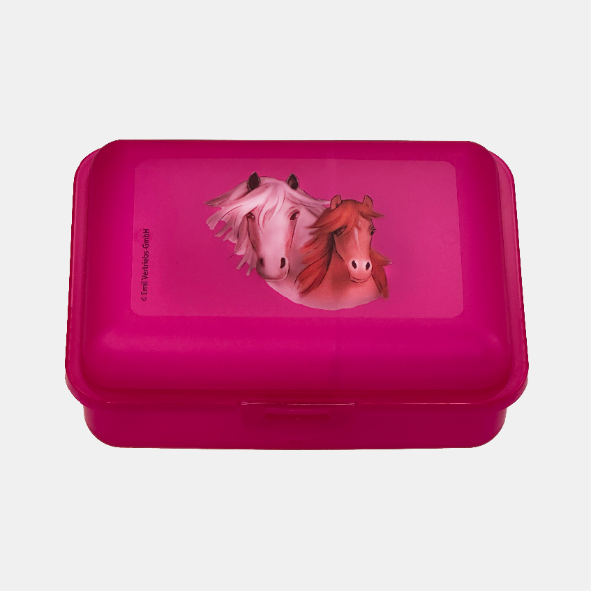 Brotbox mit Trennfach Motiv Horses