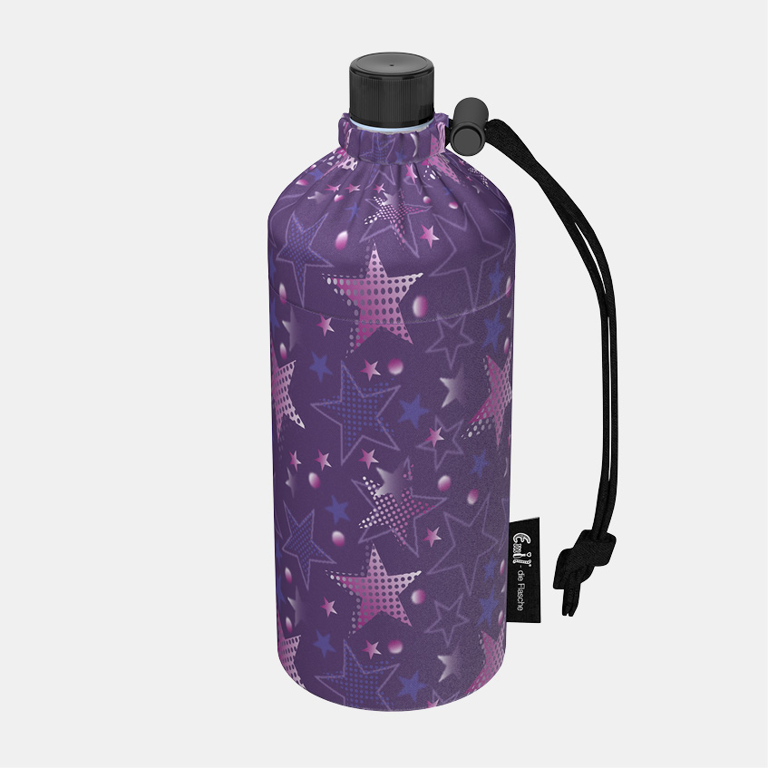 Glas Trinkflasche Sterne