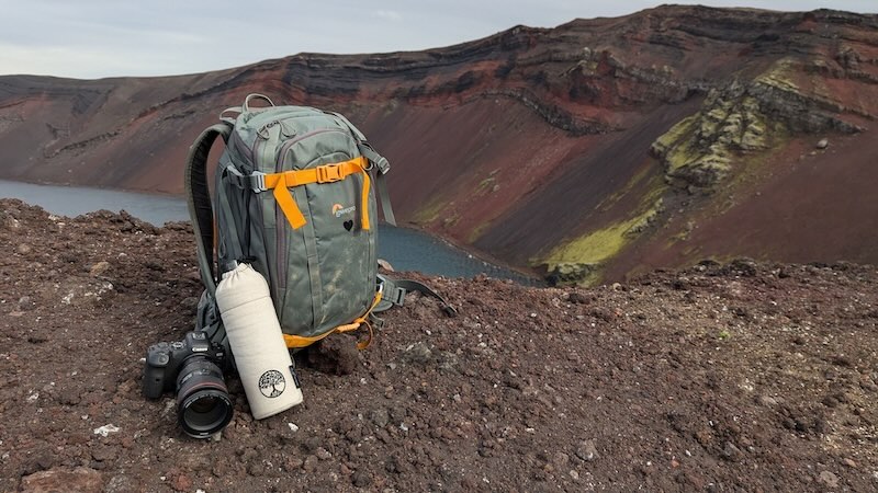 Emil Trinkflasche und Wanderrucksack