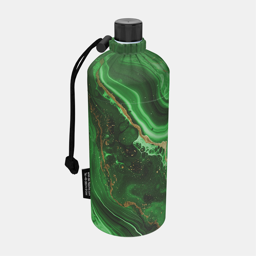 Glas Trinkflasche Marmor