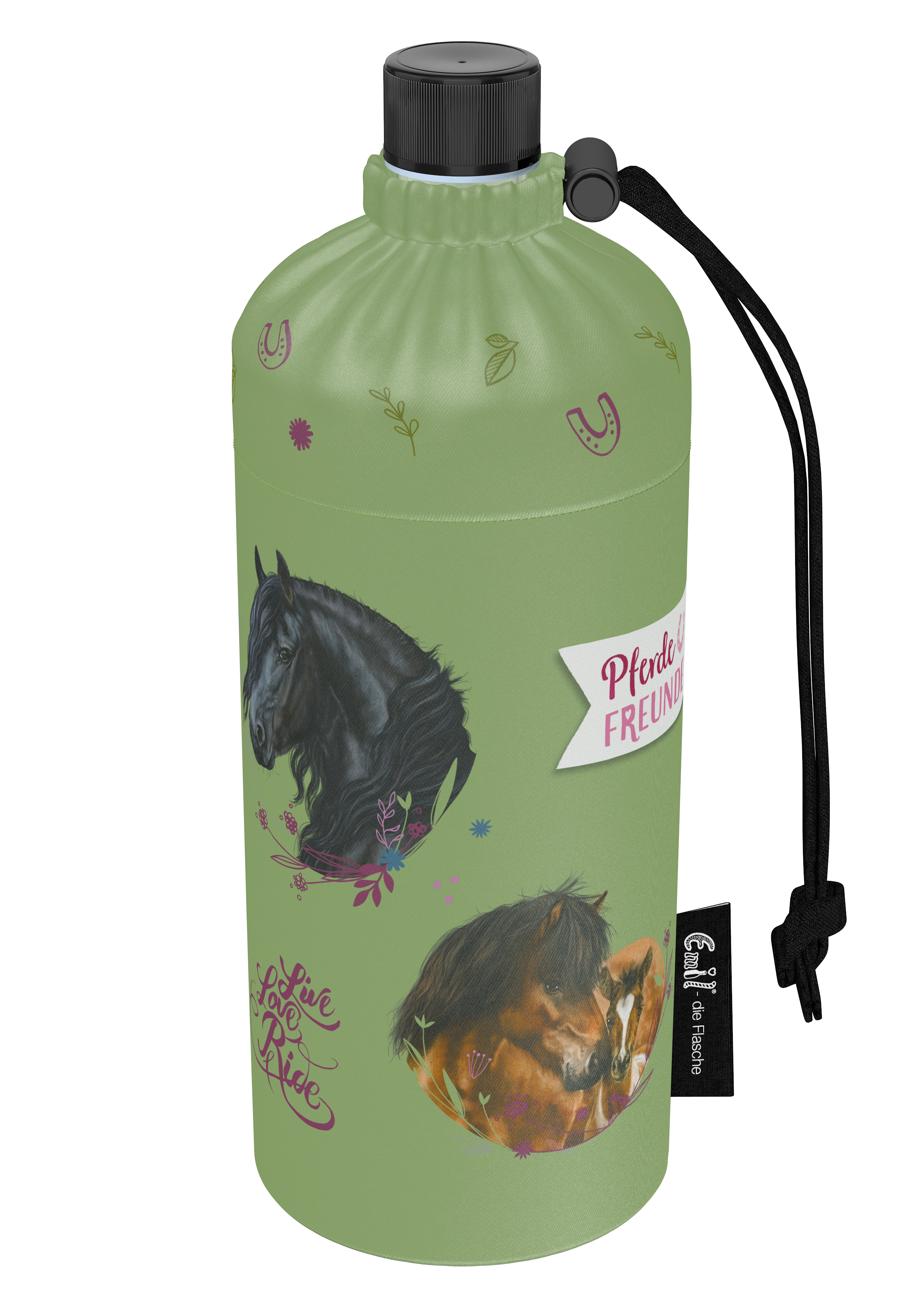 Trinkflasche Kinder Motiv Pferdefreunde© 0,6l