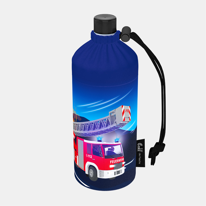 Trinkflasche Kinder Feuerwehrauto