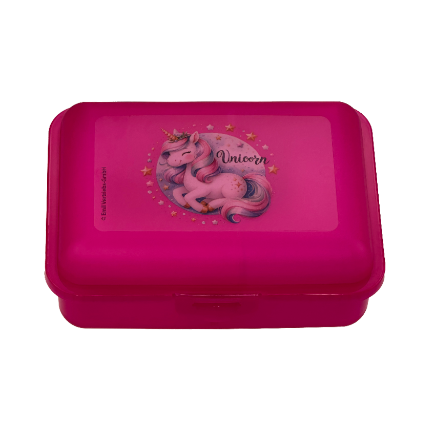 Brotbox mit Trennfach Motiv Unicorn