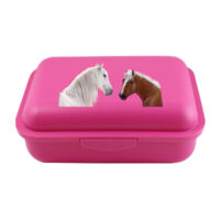 Brotbox mit Trennsteg Motiv Pink Horse